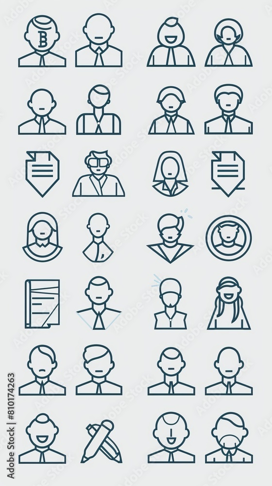 Fototapeta premium Business icon set