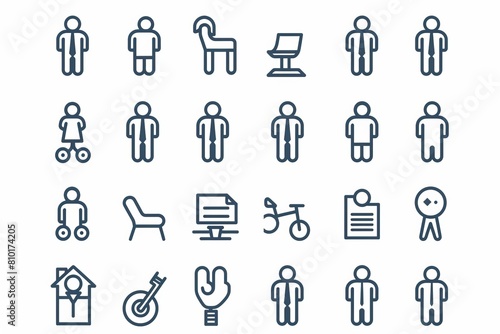 Business icon set © Aline