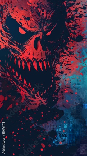 Horror background design, horrific and scary wallpaper