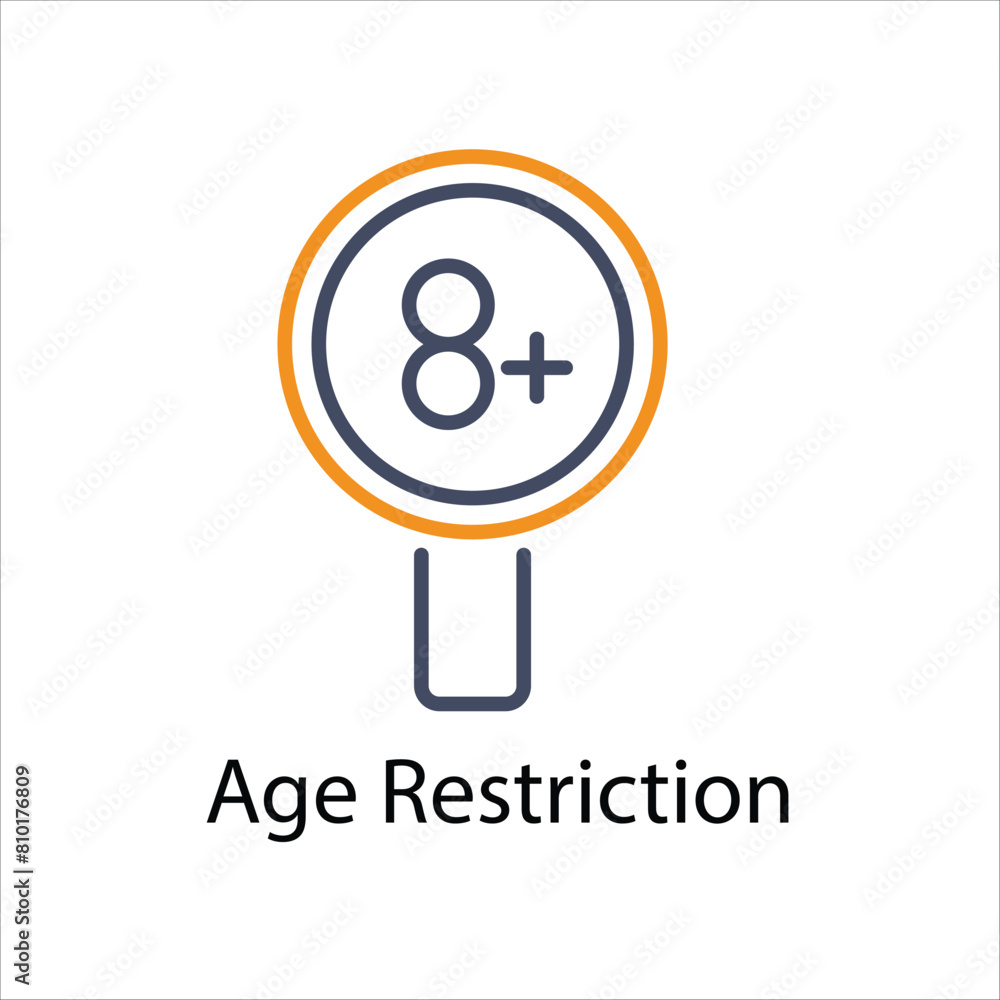 Age Restriction vector icon Age Restriction vector icon