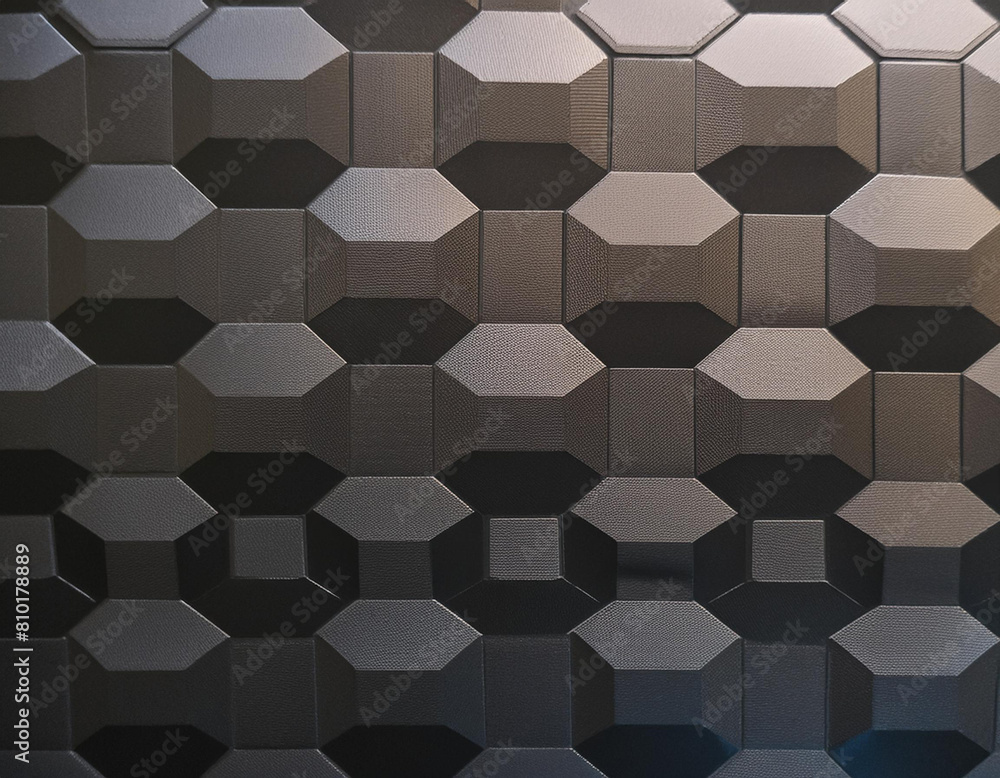 Abstract geometric hexagonal pattern with a gradient from dark to light Abstract geometric hexagonal pattern with a gradient from dark to light