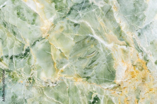 High-quality image showcasing green and white marble with natural patterns, perfect for luxurious design backgrounds or elegant print materials