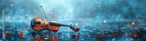 The violin is a beautiful instrument that can be played to create moving music. photo