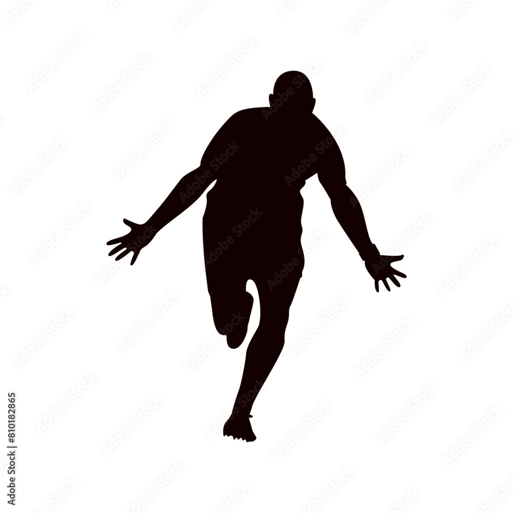 silhouette of football player
silhouette of football player