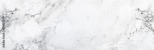 Luxurious high-resolution panoramic white marble texture with elegant. Sophisticated design and smooth. Clean surface. Featuring organic natural stone with gray veins. Perfect for interior design