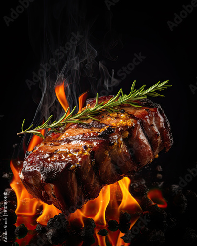 Juicy piece of grilled meat