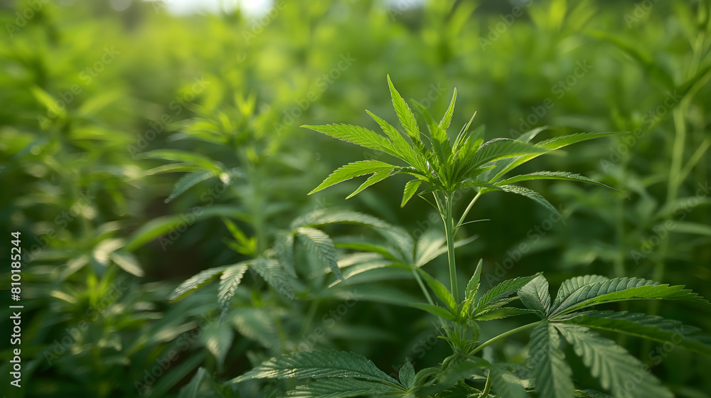 A field of cannabis plants ready for harves A field of cannabis plants ready for harves