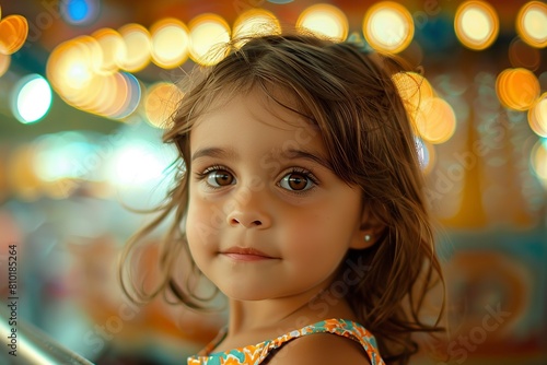 Little Girl Posing for Picture