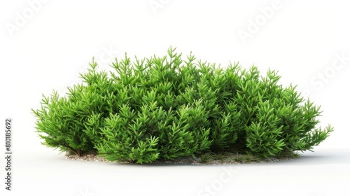 3d illustration of juniperus sabina bush isolated on white background digital botanical rendering photo