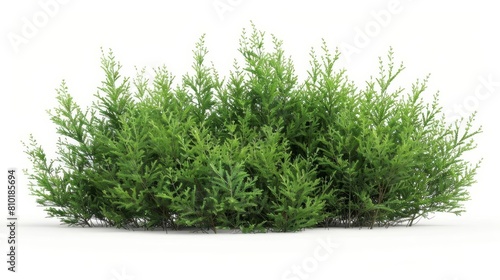 3d illustration of juniperus sabina bush isolated on white background digital botanical rendering