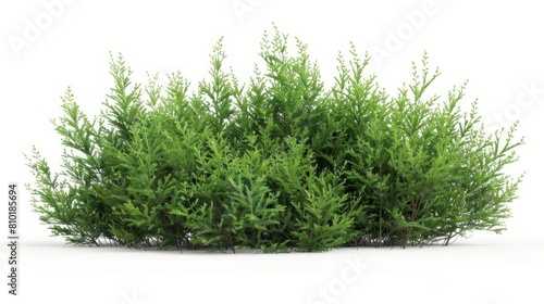 3d illustration of juniperus sabina bush isolated on white background digital botanical rendering photo