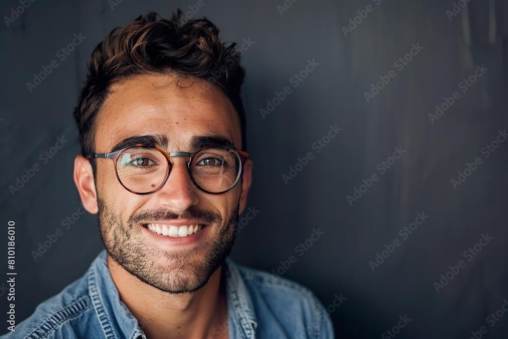 Smiling Man With Glasses and Beard