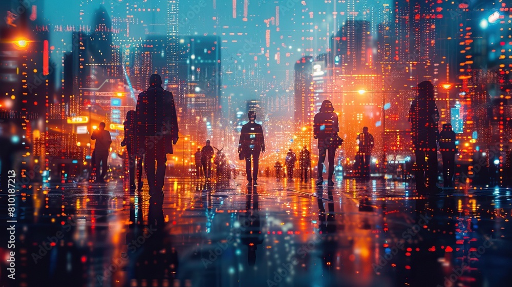 Fototapeta premium Technology abstract background