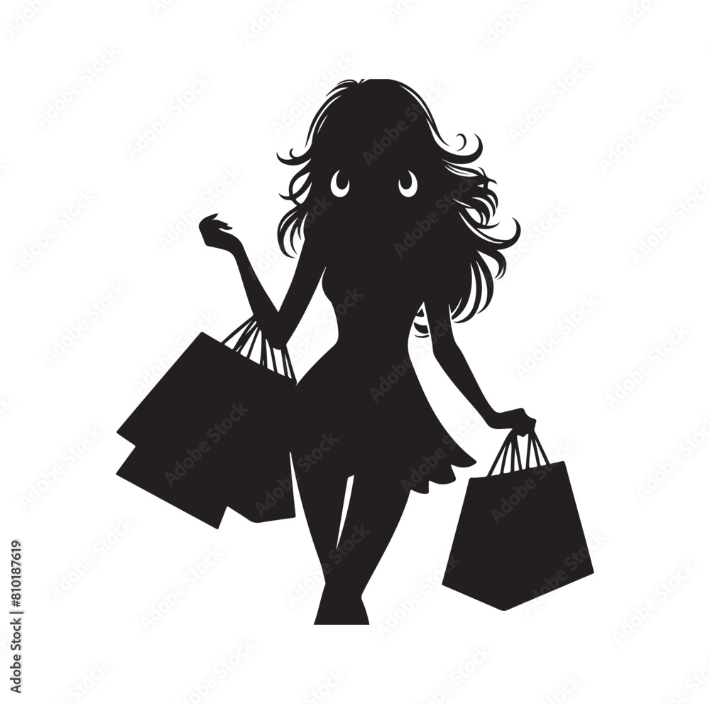 Shopping Girl vector illustration
silhouette style Shopping Girl vector illustration
silhouette style