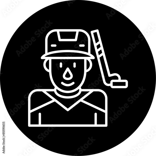 Hockey Player Icon