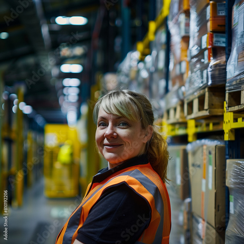 shelves in a warehouse