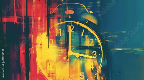 fleeting moments abstract time wasting running out ticking urgency end clock illustration photo