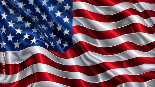 The image shows a waving American flag. It is a symbol of the United States of America and is often used to represent the country's values and ideals.