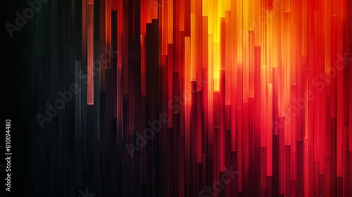 Vibrant red and orange gradient lines in a flowing abstract pattern.