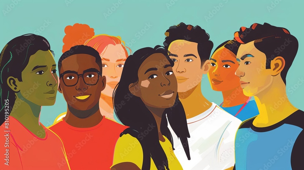 group of diverse and empowered hispanic youth high school students working together in national honor society power of collaboration in clubs and sports teams generative ai illustration group of diverse and empowered hispanic youth high school students working together in national honor society power of collaboration in clubs and sports teams generative ai illustration