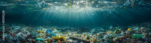 The ocean is full of plastic pollution photo