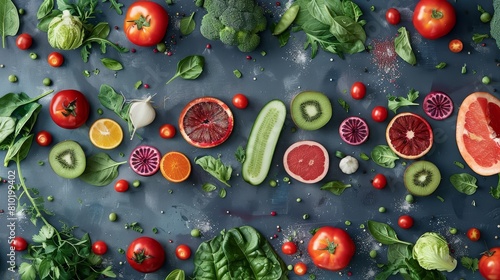 Dive into the joy of clean eating, showcased in a vibrant banner that promotes health and vitality in every meal © JK_kyoto