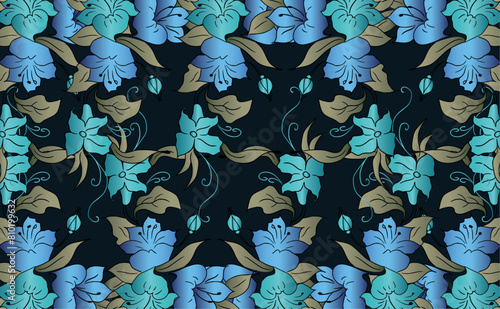 Wedding invitation cards with floral elements