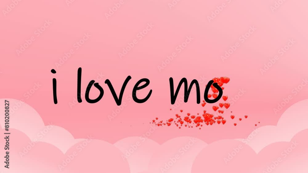 I love Mom Text Animation with heart sprinkle particle effect on pink screen . Animation I love Mom Handwritten, 4K Footage video. I love Mom Text Animation with heart sprinkle particle effect on pink screen . Animation I love Mom Handwritten, 4K Footage video.