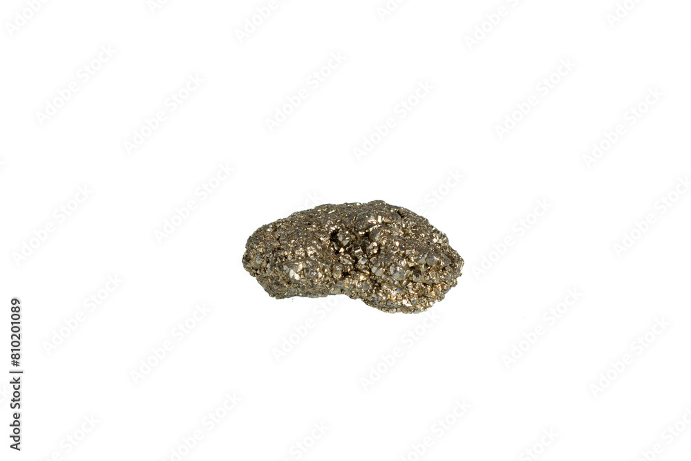pyrite mineral stone macro on white background pyrite mineral stone macro on white background