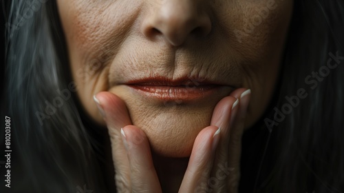 close up portrait of a senior woman