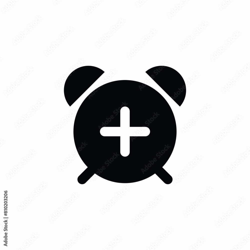 alarm clock time new add create icon alarm clock time new add create icon