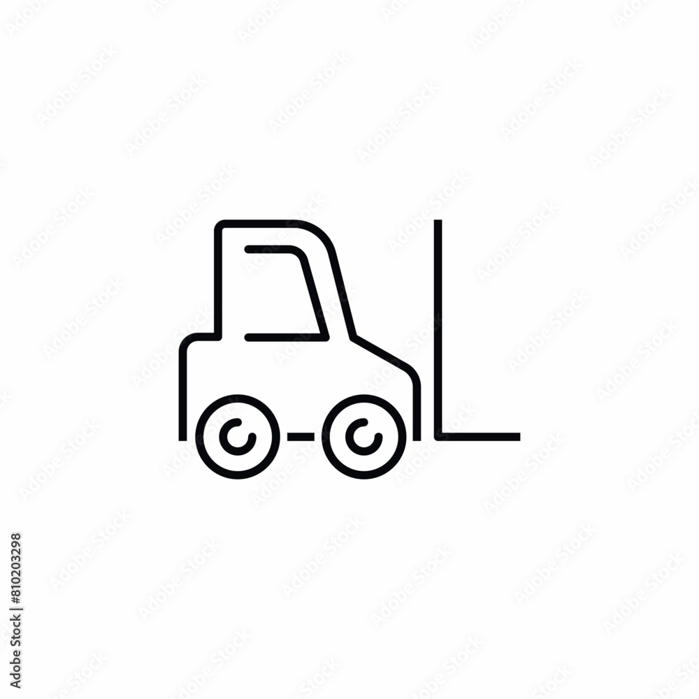 forklift truck storage vehicle icon forklift truck storage vehicle icon