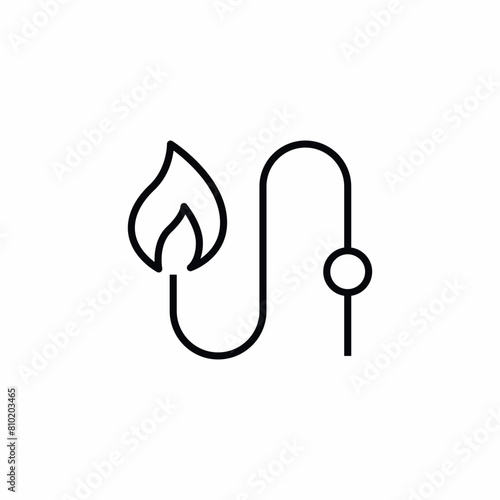 gas supply pipe fire icon