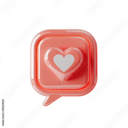 red icon isolated