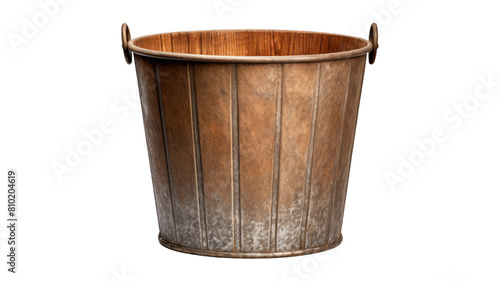 Bucket isolated on transparent png background. Generative ai