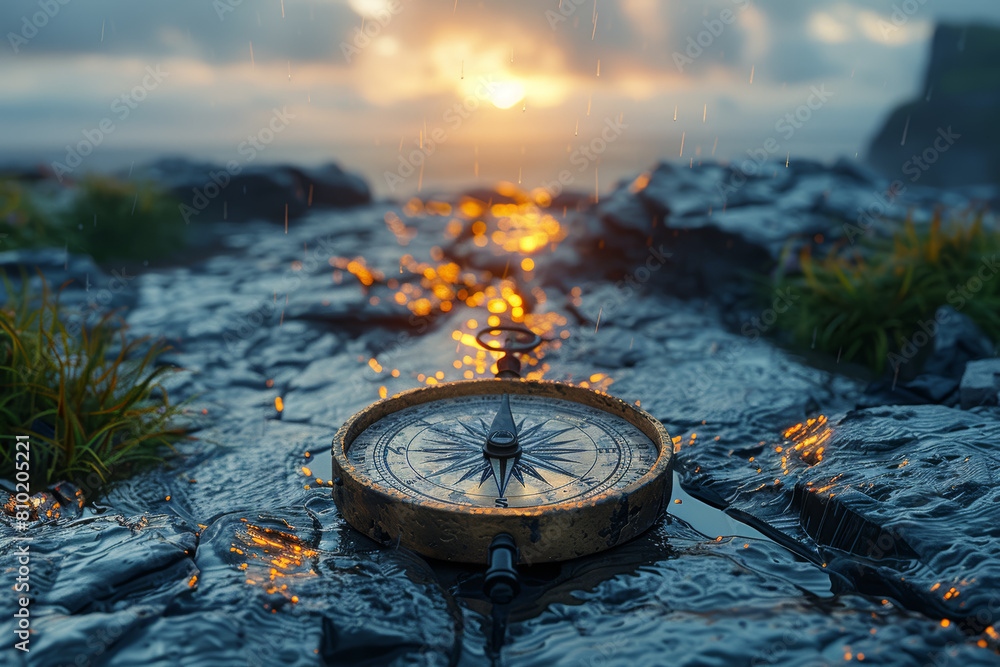 Following the compass of the heart, where dreams lead to unexplored horizons. Generative Ai.