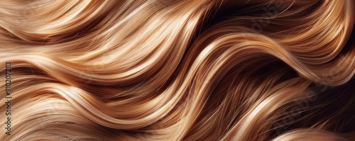 Luxurious flowing hair texture background photo