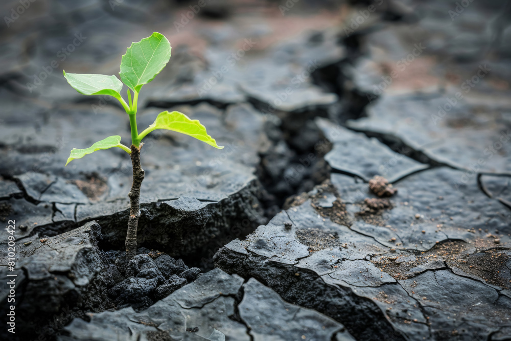 Sapling in Dry Earth Sapling in Dry Earth