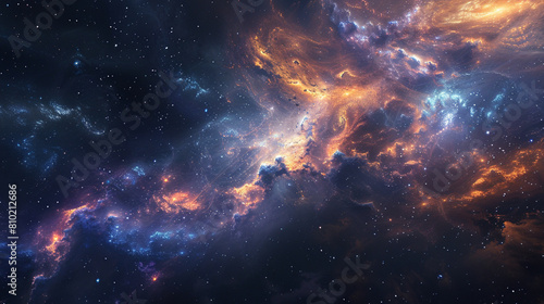 space galaxy background, Generative Ai