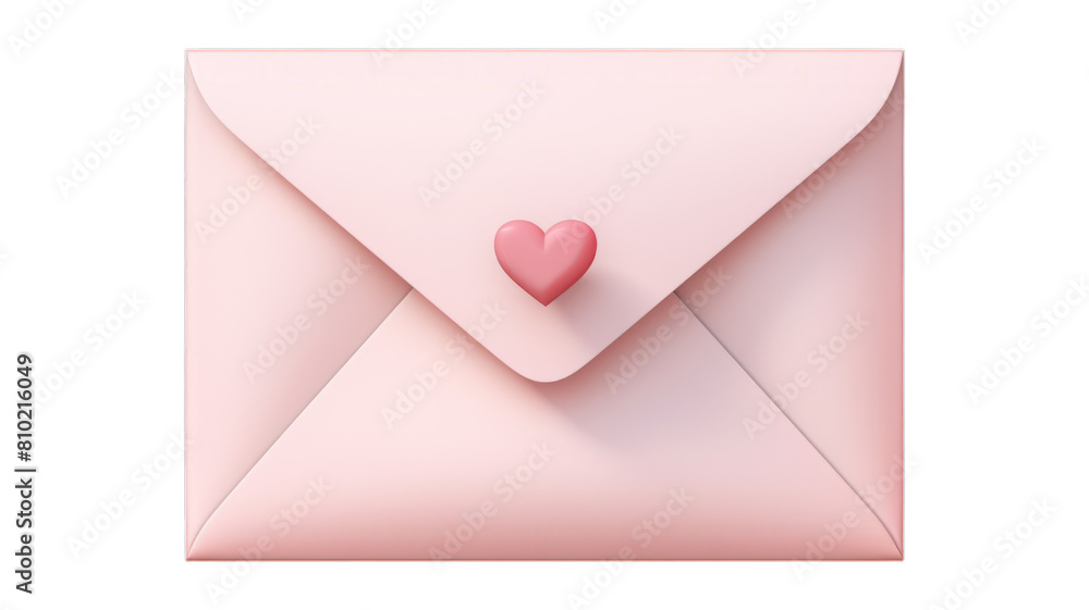 love letter isolated on transparent png background. Generative ai love letter isolated on transparent png background. Generative ai