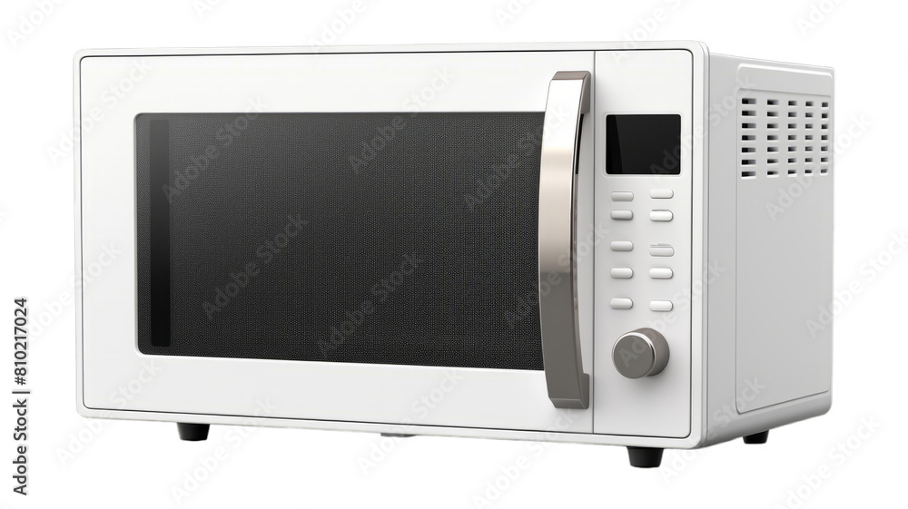 Obraz premium Microwave isolated on transparent png background. Generative ai