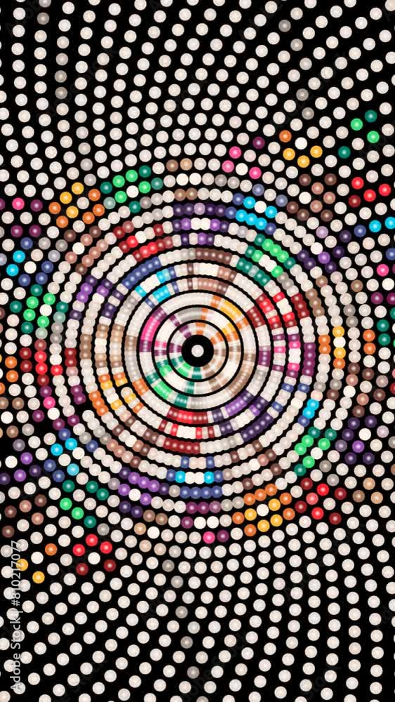 Abstract Pattern Of colorful Circles vertical video Abstract Pattern Of colorful Circles vertical video
