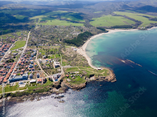 Aerial panorama town of Ahtopol, Bulgaria