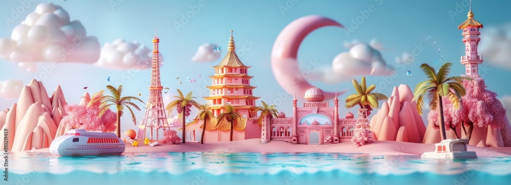 3d travel website banner concepts travel banner 3d travel website banner concepts travel banner