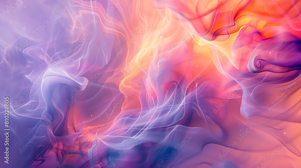 Delicate swirls of smoke captured in pastel tones, creating a soft and ethereal aesthetic in this fluid smoke art. Delicate swirls of smoke captured in pastel tones, creating a soft and ethereal aesthetic in this fluid smoke art.