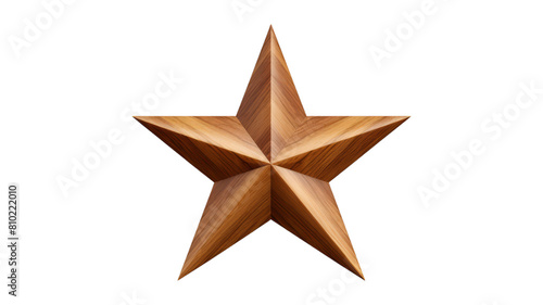star isolated on transparent png background. Generative ai