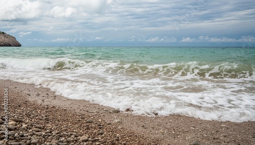 beautiful sea waves on the beach