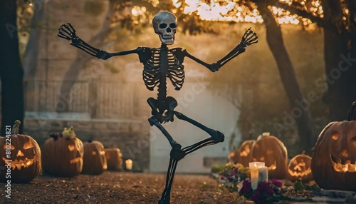 dancing halloween skeleton © Deven