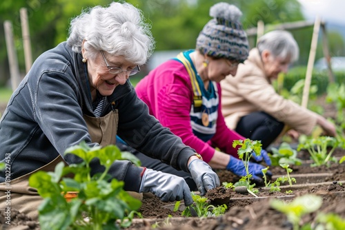 Gardening Activity for Elderly in Community Garden
