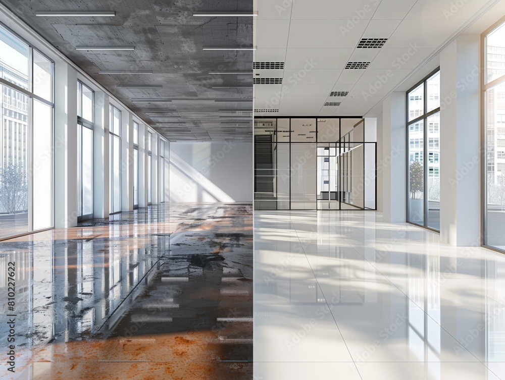 office remodeling before & after